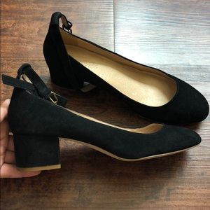 Madewell small heel flat with ankle strap